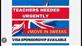 Teaching Jobs in UK with Visa Sponsorship 2024 - UK Work Visa 2024