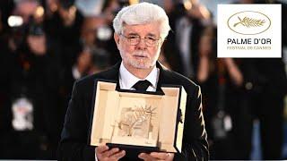 George Lucas receives Honorary Palme D'Or in Cannes; surprise presenter Francis Ford Coppola