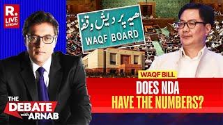 Debate With Arnab LIVE: Allies Rally With BJP,  WAQF Bill Litmus Test For Modi Government