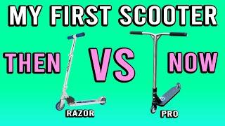 RAZOR SCOOTER VS PRO SCOOTER | My First Scooter