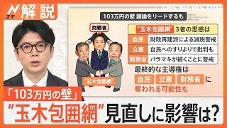 「103万円の壁」“玉木包囲網”で見直しに影響？、自民・立民・財務省 3者の思惑は…【Nスタ解説】｜TBS NEWS DIG