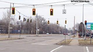 Black Traffic Lights & Flashing Pedestrian Signals | 12 Mile & Mound