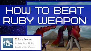 HOW TO BEAT RUBY WEAPON (FFVII) RUBY RENDER TROPHY | FINAL FANTASY 7