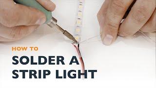 How to Solder a LED Strip Light