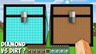 What is HIDDEN inside THE LONGEST SECRET CHESTS in Minecraft? THE BIGGEST DIRT vs DIAMOND CHEST!