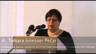 dr. Tamara Griesser Pečar - Register pojavov in žrtev totalitarizma s poudarkom na fašizmu