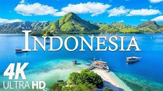 FLYING OVER INDONESIA 4K - Soothing Music Along With Beautiful Nature Video - 4K Video ULTRA HD