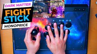 BEST Under $120 for a SANWA Fight Stick?!  Dark Matter by Monoprice [Street Fighter] Review Gameplay