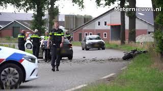 Zeer ernstig ongeval motorrijder  In Onstwedde