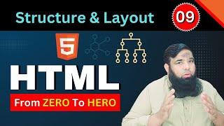 Learn HTML Website Layout & Structure - Beginner Friendly Tutorial by Shahid Naeem - Class 09.