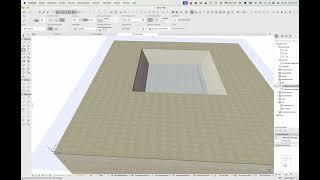 Archicad27 Aushub als Stütze in mehrschichtiger Decke als Bodenschichtung