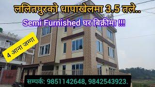 3.5 Storey House For Sale at Dhapakhel, Lalitpur| eProperty Nepal | House For Sale | घर बिक्रीमा