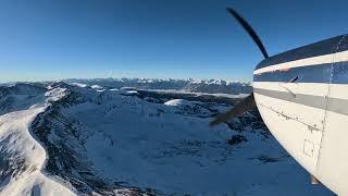 Approach and landing into Leadville airport (KLXV) in a Cessna 182RG (winter)