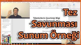 Tez Sunumu Nasıl Hazırlanmalı | Tez Sunum Örneği