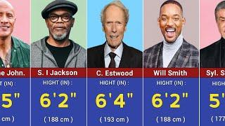Hights of Famous Hollywood Actors - Shortest to Tallest