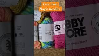 Yarn Haul from Magic Needles Hobby Store for upcoming wool reviews