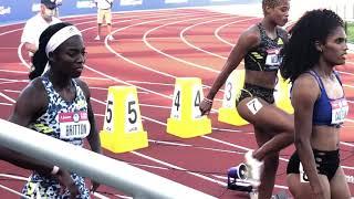 Women's 100m Hurdles: U.S. Olympic Trials Semi-Finals - Marshall (12.5), Clemons, McNeal, Cunningham