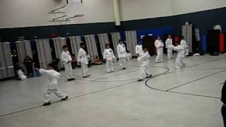 SpeedySpike's 9th Gup White Belt Tae Kwon Do test