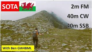 Planes, trains & automobiles to Wales for SOTA with Ben GW4BML