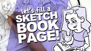 SKETCH WITH ME! | Filling a page in my Sketchbook