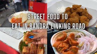 Bandra Linking Road Street Food | Jai Jawan | Best Momos | Chicken Burger | Tasty veg Grill | 4K