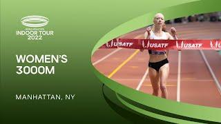 Alicia Monson breaks Millrose meeting record over 3000m | World Indoor Tour Gold Manhattan 2022