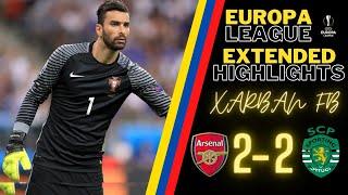 Sporting vs Arsenal LIVE | UEFA Europa League 2023 |2-0|Extended Highlights