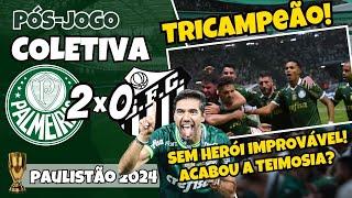 É TRICAMPEÃO! | COLETIVA ABEL FERREIRA | PÓS-JOGO | PALMEIRAS 2X0 SANTOS | PAULISTÃO 2024 | FINAL |