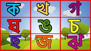 ক খ গ ঘ বাংলা ব্যন্জনবর্ণ / কখগঘঙ ব্যন্জনবর্ণ / Bangla Alphabet