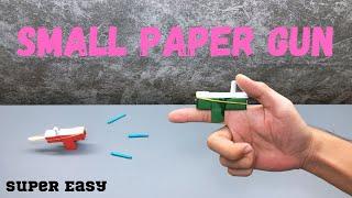 Diy mini paper gun | Make a Paper finger gun | Origami simple paper gun