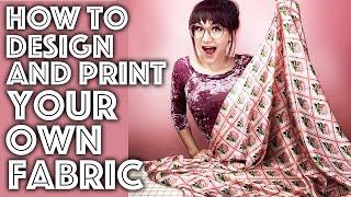 How to Design and Print Your Own Fabric Step by Step Tutorial | Sew Anastasia