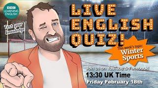 Live English Quiz #51 - Winter Sports