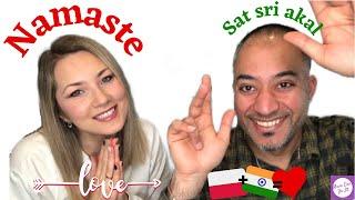 Indian Husband teaches Polish Wife Hindi Punjabi / Showing off my language skills