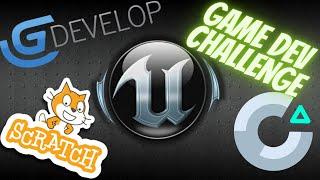 Making A Game In Construct, Unreal, GDev and Scratch!!