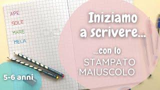 COME SI IMPARA A SCRIVERE? Iniziamo con lo stampato maiuscolo