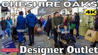 CHESHIRE OAKS Designer OUTLET Full Walk Tour - Biggest Outlet in ENGLAND United Kindom UK 4K