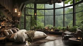 Cozy Bedroom Ambience: Sleep Instantly With Cozy Rain Sounds In Forest - Sleep Relax, Stress Relief