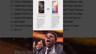 Iphone 16 pro max vs iphone 17 pro max camparsion  #shotsvideo #viralvideo #shortsfeed #smartphone