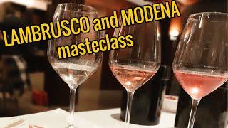 LAMBRUSCO and MODENA masterclass