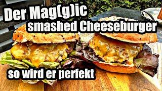 Der Beste smashed Cheeseburger vom Grill  | The BBQ BEAR