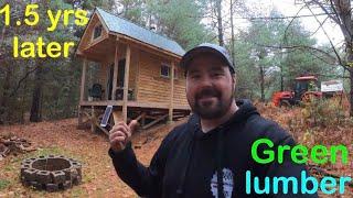 Tiny House Built with Green Lumber and Floating Foundation