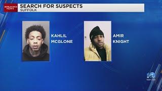 Suffolk police searching for 2 men connected to a homicide