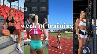 WEEK OF TRAINING as a sprinter | pre-season edition