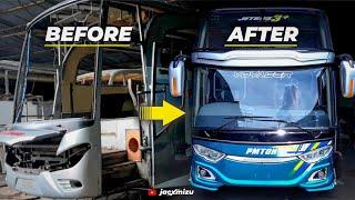 PROSES ROMBAK BODY BUS PMTOH - JETBUS 1 DISULAP JADI JETBUS 3 VOYAGER !!