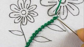 Modern Hand Embroidery Exclusive Flower Design New Elegant Flower Embroidery Needle Sewing Tutorial