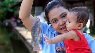 Jalan jalan mancing ikan nila di kolam -bass pond fishing - fishing time