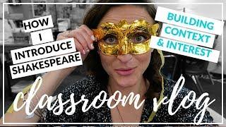 INTRODUCING SHAKESPEARE | High School Teacher Vlog