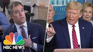 Trump Berates Peter Alexander Over Coronavirus Question: ‘You’re A Terrible Reporter’ | NBC News