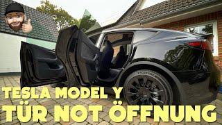 Tesla - Model Y Tür Notöffnung - Notentriegelung