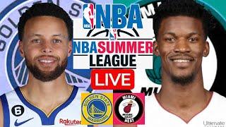 LIVE: GOLDEN STATE WARRIORS vs MIAMI HEAT | NBA SUMMER LEAGUE 2024 | SCOREBOARD | PLAY BY PLAY